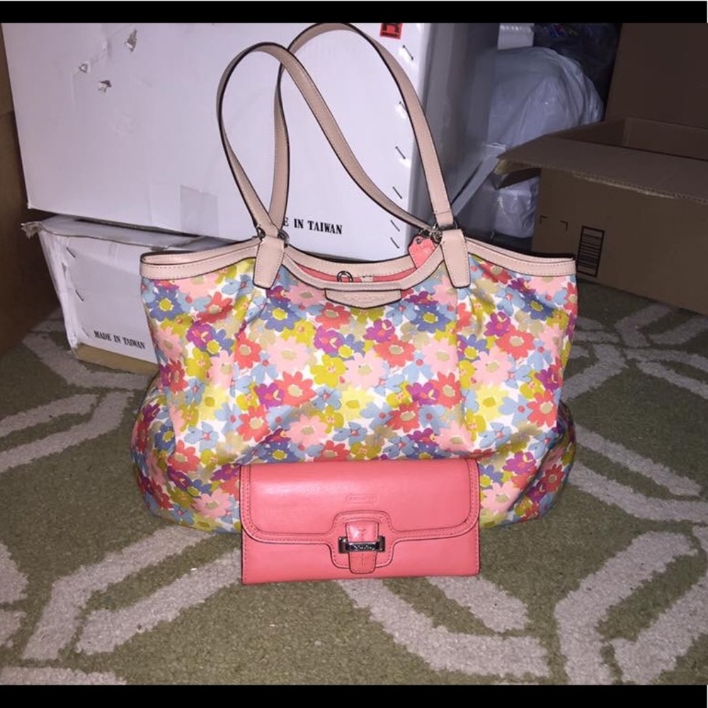 Coach bag and wallet